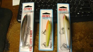 Ribelle "jumpin minnow", 3 ct, 3 colori, 2 misure, spedizione gratuita - Foto 1 di 3