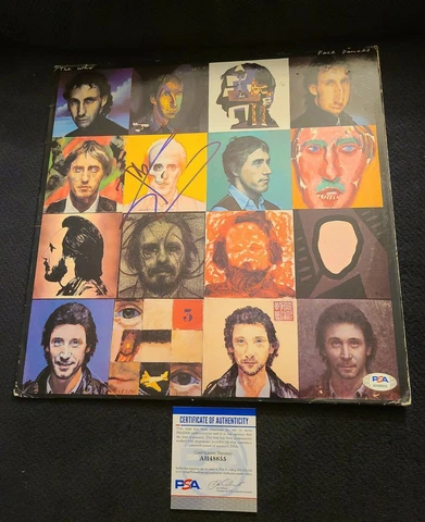 PETE TOWNSHEND SIGNED FACE DANCES VINYL THE WHO PSA/DNA AUTHENTICATED #AH48655 Cover