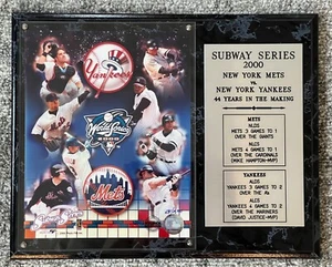 NEW YORK YANKEES / METS SUBWAY SERIES PLAKETTE limitierte Auflage - Bild 1 von 5