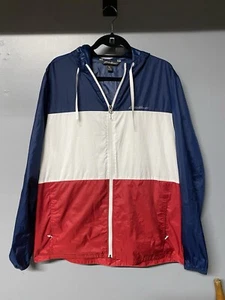 Chaqueta cortavientos Eddie Bauer para hombre bloque de color cremallera completa ligera para hombre TL - Imagen 1 de 4