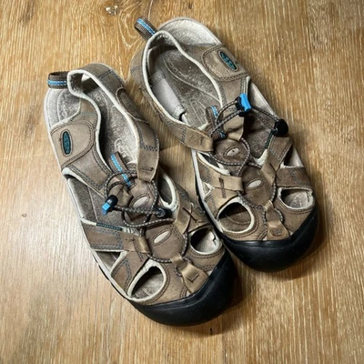 Sandalias Keen Venice H2 para mujer 10 marrones impermeables deportivas caminata puntera cómoda Foto 1 de 4