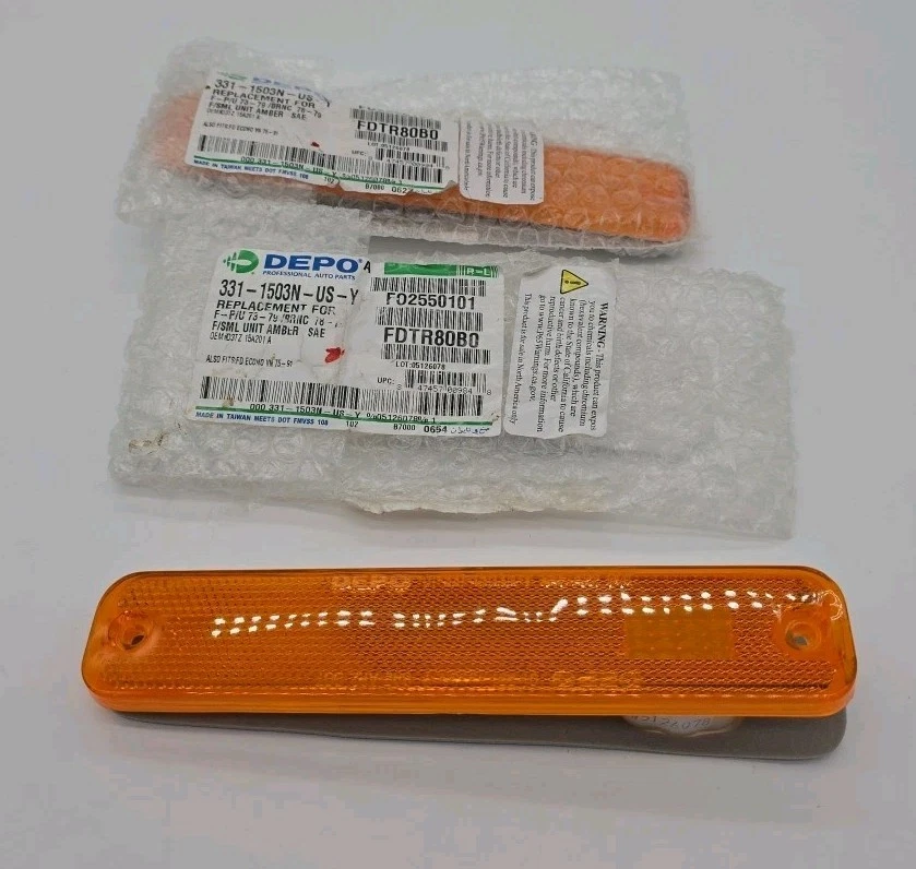 Conjunto de luces marcadoras laterales ámbar delanteras para camioneta Ford Bronco nuevo Foto 1 de 4