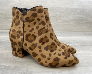 Cole Haan Damen Bootie Stiefeletten Kalbsfell 5 Braun Leopard Komfort Stiefel - Bild 1 von 13