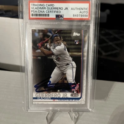 2019 Topps Rookie Card Vladimir Guerrero Jr PSA Authentic Autograph!!!!! - Image 1 of 2
