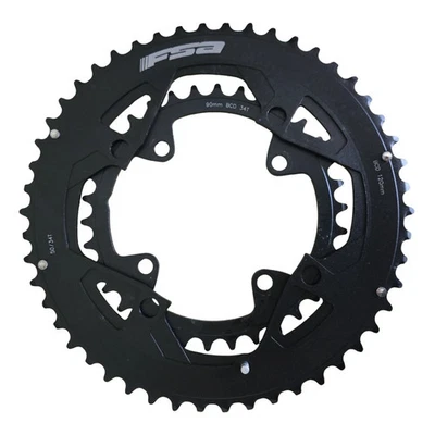 FSA Road bike Chainring Set 50T 34T Alloy 11 speed 120BCD 90BCD 4 Bolt - Image 1 of 4