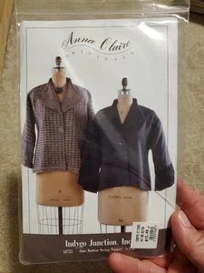 Anna Claire Originals Indygo Junction, Inc. Crop Sleeved Swing Jacket Size S-XXL - Picture 1 of 2