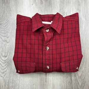 70's FILSON 100% Virgin Wool Check Shirt Men’s Size Large Red Vintage - Picture 1 of 24
