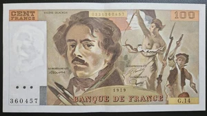 100 FRANCS 1979 G.14 EUGÈNE DELACROIX Qualité !! - Picture 1 of 2
