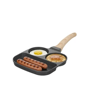 Padella 2 scomparti tondi e grill Mini Mania grigio - Foto 1 di 8