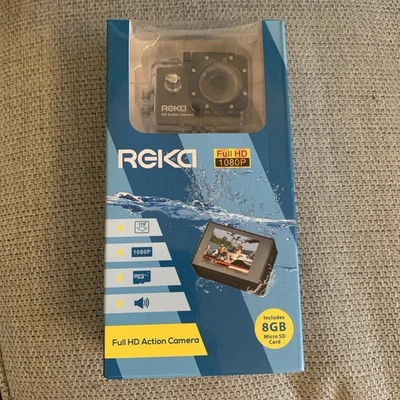 Reka Full HD Action Camera Full HD 1080P - 8GB SD card. Microphone. Waterproof.  - Image 1 of 4