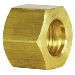 18034 Hex Nut, 3/16 in Compression, Brass (25 Pack) - Image 1 of 1
