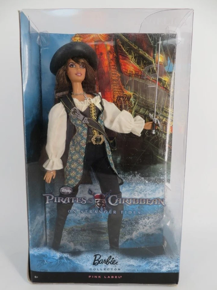 NEW - 2010 Barbie Collector Pirates of the Caribbean Angelica - Pink Label Doll - Image 1 of 4
