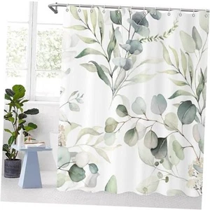 Eucalyptus Leaf Shower Curtains, Sage Spring 72"W x 72"L (Pack of 1) Green - Picture 1 of 7