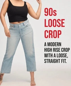 Lucky Brand 90s Loose High Rise Crop Jeans 8/29 Modern High Rise Comfort 90s Fit - Picture 1 of 8