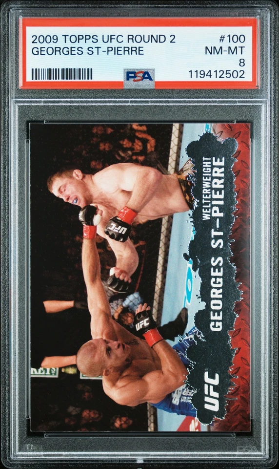 2009 Topps Ufc Round 2 Georges St-Pierre PSA 8 - Image 1 of 2