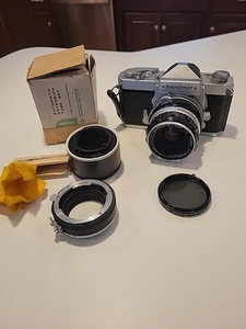 Estate Find! Cámara fotográfica Nikkormat vintage Nikkor-H f=50 mm f lente sin probar - Imagen 1 de 14