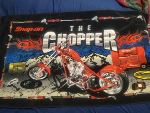 Snap On "The Chopper" Motorrad Strandtuch 60 x 32" Vintage - Bild 1 von 3