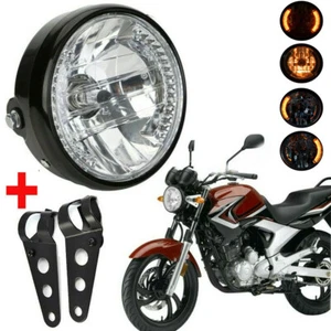 6.5"Motorcycle Headlight Front Light Headlamp W/ Bracket LED Motorbike Universal - Picture 1 of 12