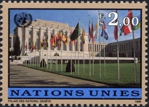 United nations Geneva stamp 1998 Architecture building - Picture 1 of 1