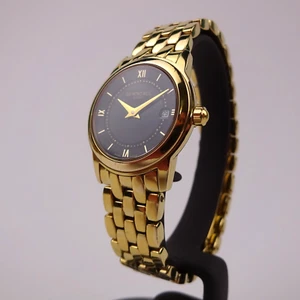 Raymond Weil Tradition 5398 18K Gold Plated Ladies Watch Black Dial - Picture 1 of 22