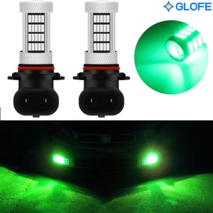 2Pcs Bright Green 9006 HB4 Fog Light Lamps 92-SMD LED Bulbs Error Free CANBUS - Picture 1 of 12