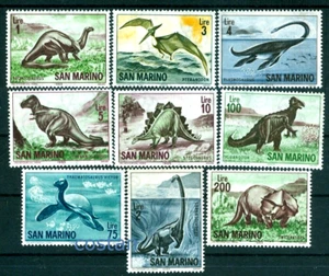 1965 Prehistoric Animals/Dino,Tyrannosaurus rex,Stegosaurus,San Marino,M.833,MNH - Picture 1 of 1