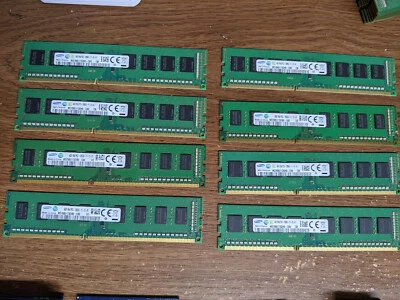 8 LOT - Samsung 4GB PC3-12800U DDR3 1600MHz Dimm Memory RAM PC Computer - Image 1 of 2
