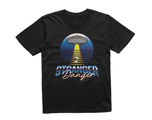 Kids Stranger Danger UFO Funny Area 51 Conspiracy Spaceship T-Shirt - Picture 1 of 7