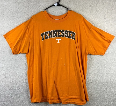 Tennessee Volunteers XL T Shirt XL Orange Adult Size X-Large Short Sleeve Shirt Cover