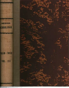 The Modern Schoolman Band XXXVI, Nr.1; Nr.2; Nr.3; Nr.4 1958-1959 - AA.VV [1958] - Bild 1 von 1