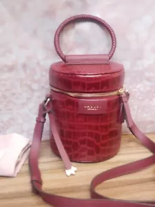 RADLEY London Leather Medium Zip-Around Cylinder Bag - Magpie Lane - Merlot - Picture 1 of 9