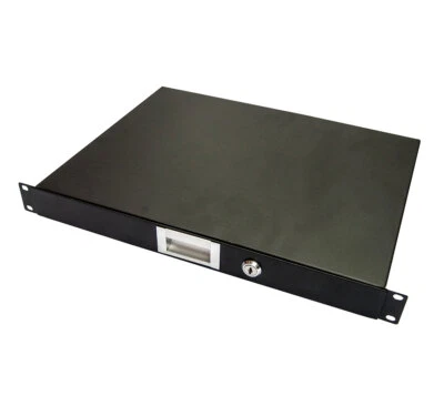 deetech rack drawer 1U lockable, steel for 483mm (19") flight cases - Image 1 of 4