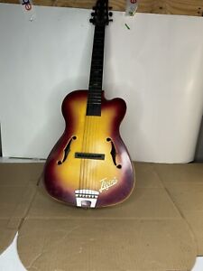 Vintage Collectible 1960's Emenee Tiger Sunburst Plastic Toy Guitar
