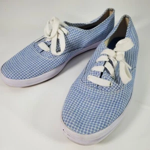 Womens Sneakers Size 6.5 Keds Shoes WF55544 Blue Champion SEERSUCKER Canvas - Picture 1 of 8