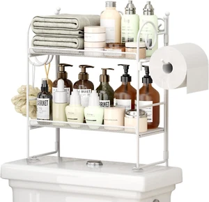 Bathroom Organizer Shelf Flolding over Toilet Storage Toilet Storage Rack - Picture 1 of 12