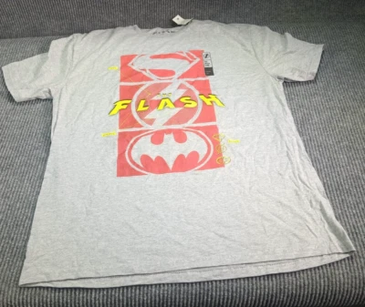 Camiseta The Flash Adulto Gris XL S-S Pasado Presente Futuro Central City Informal NUEVA Foto 1 de 4