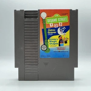 Nintendo NES Sesame Street 1 2 3 Tested & Working Authentic Cartridge Only 1986 - Picture 1 of 4