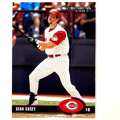 Tarjeta Donruss Sean Casey 2003 #261 MLB Cincinnati Reds Foto 1 de 2