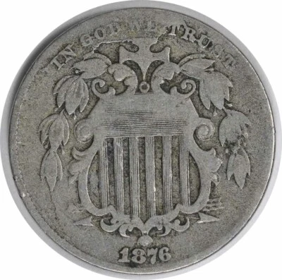 1876 Shield Nickel F Uncertified #254 - Image 1 of 2