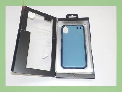 Funda protectora Under Armour con parte posterior de acrílico para iPhone XS / X - azul marino Foto 1 de 3