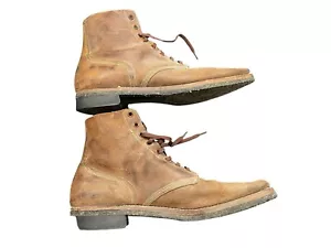 Original WW2 USMC Rough Out Boots Marine Corps WWII Large Size Boondockers - Picture 1 of 24
