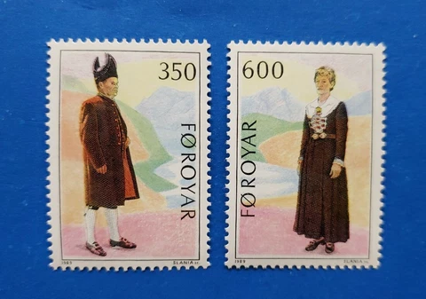Faroe Islands Stamps, Scott 189-190 Complete Set MNH Cover