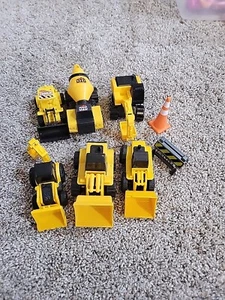 Lot of 6 Plastic Construction Toys Dump Truck Toys Vehicles - Picture 1 of 20