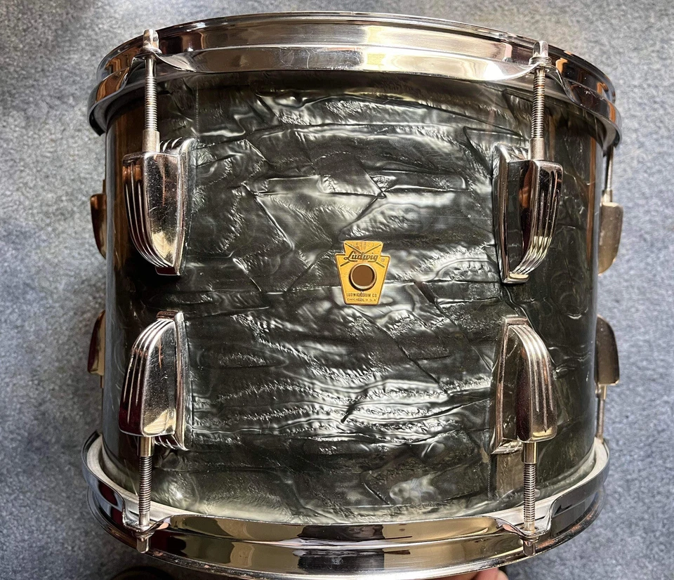 Ludwig 60s Vintage 9x13 Tom Drum Shell Super Classic Original Sky Blue Pearl - Image 1 of 2