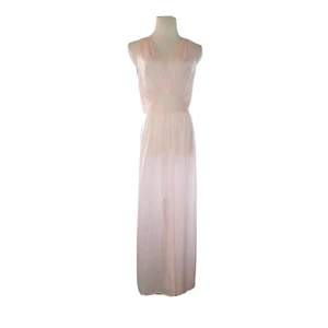 RARO Vestido de Colección SEA GAVIOTA Talla L Rosa Nailon Satén Chifón Diosa Griega - Imagen 1 de 5