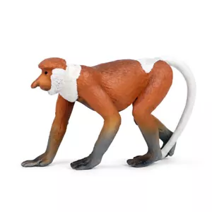 Modellino Scimmia Proboscis Nasalis larvatus Modello Animale Collezionista Giocattolo Bambini Regalo - Foto 1 di 5