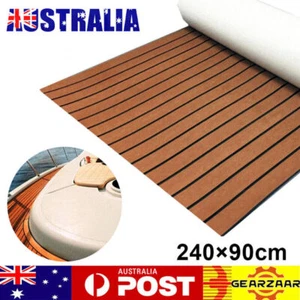 EVA Foam Boat Flooring Sheet Brown Marine Teak Decking Carpet for Yacht 90x240cm - Picture 1 of 17