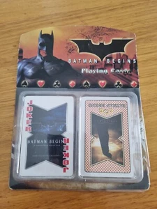 Batman Begins Playing Cards 2005 On Card Back Unpunched - Picture 1 of 13