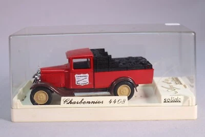 LK588 SOLIDO AGE OR 4408 1/43 1:43 Voiture Citroen C4F charbonnier rouge - Photo 1/4