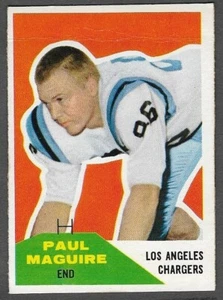 1960 Fleer #128 Paul Maguire (RC) (VG-VGEX) Los Angeles Chargers - Picture 1 of 2